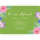 Green Vintage Flower Moving Announcements Image 4 of 6